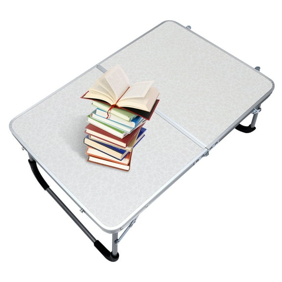 FELTECHELECTR Folding Desk White For Outdoor Enthusiasts 1Set 24x16x10in