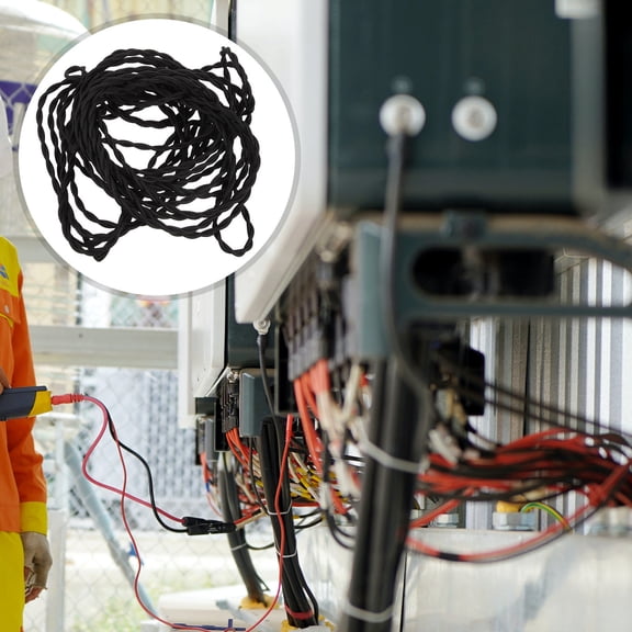 MLINS Wire DIY Lamp Power Cord DIY Connected Electrical Cord 1000.00X0.60X0.60CM Black