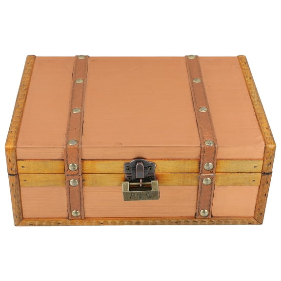 MLINS Wooden Chest Boxes for Storage Dinosaur Pencil Case Decor Toys