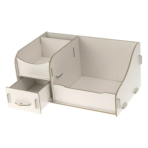 FELTECHELECTR Wood Visible Case Beige General Users Medicine Organization 1Pack 10.8X6.3X6.1In