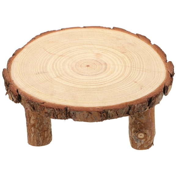 MLINS Wooden Plant Stand for Holding Multi Color Small Flower Pot Ideal for Indoor Garden and Living Room Decor 6.5 x 4.3 Inches