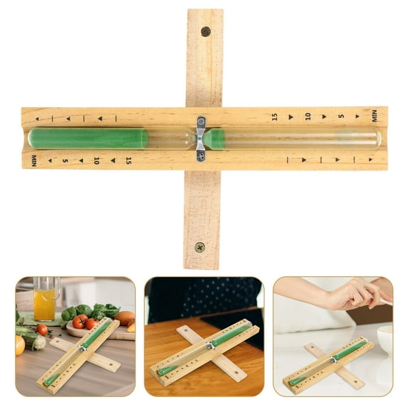 MLINS Wooden Small Hourglass Timer Kitchen Hourglass Timer 15-minutes Small Timer Wooden Hourglass Timer Wooden Hourglass For Sauna Household Hourglass Timer