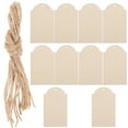 thumbnail image 1 of MLINS Wooden Tags with Holes for Decor Unfinished Blank Wood Tags for DIY Crafting and Xmas Tree 10 pcs, 1 of 7