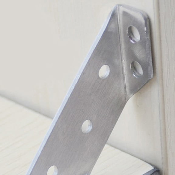 MLINS Worgeous 10 Sets Furniture Corner Connectors Stainless Steel Braces for Table Shelf Chair Brackets