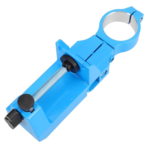 FELTECHELECTR Blue Plastic Drill Press Vise with Adjustable Angle for Safe Drilling Support