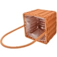 thumbnail image 1 of MLINS Woven Floral Basket Picnic Basket Rustic Flower Basket with Handle Woven Basket, 1 of 8