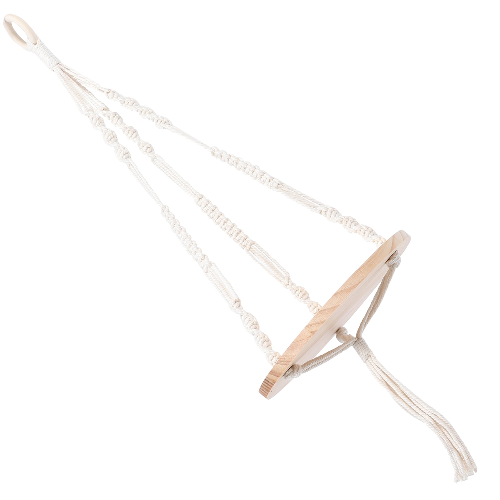 MLINS Woven Tapestry Flower Stand Ribbon Macrame Wall Hanging Khaki ...