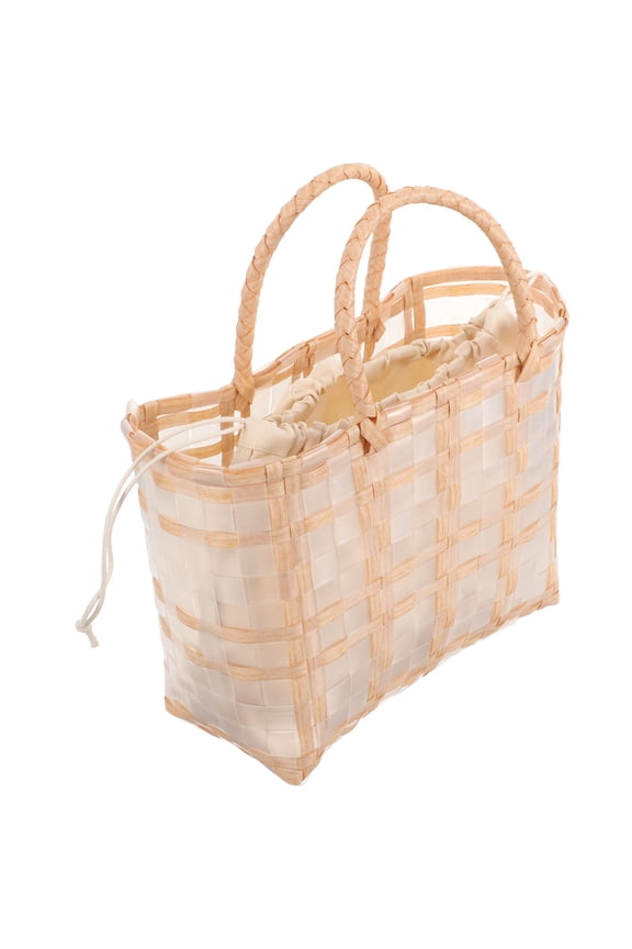 MLINS Woven Tote Bag Summer Straw Bag Shopping Handbag Women Weaving Bag Fashionable Tote Bag