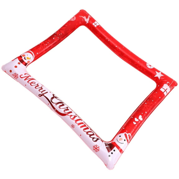 MLINS Xmas Christmas Photo Frames Christmas Photo Booth Frame 75.00X65.00X0.10CM Red