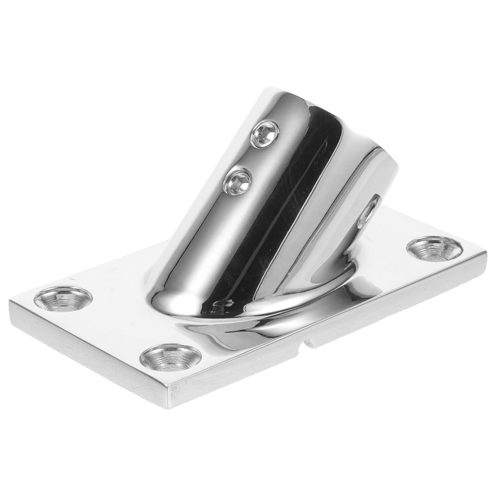 MLINS Yacht Rod Support Bracket Closet Holder Boat Steering Wheel Knob Drain Plug for End Supports Silver