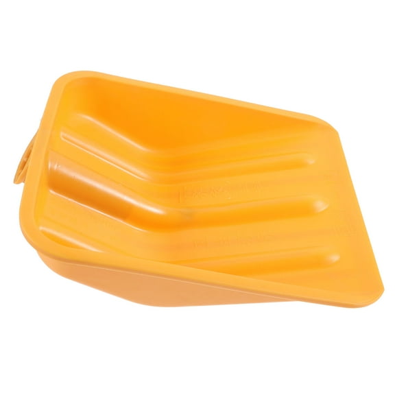 MLINS Yellow Plastic Snow Shovel Head for Garden Use Easy to Carry and Maintain with Durable Design Fits Most Handles 1 Piece