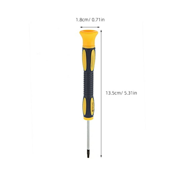 MLINS Yellow T8 Security Screwdriver with Steel and Plastic Ideal for Devices 140*20cm