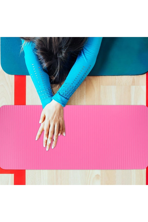 Yoga Mat Non Slip Fitness Exercise Mat Workout Mat For Yoga Pilates Fitness And Floor Exercises Great On Any Floor Type Or Carpet