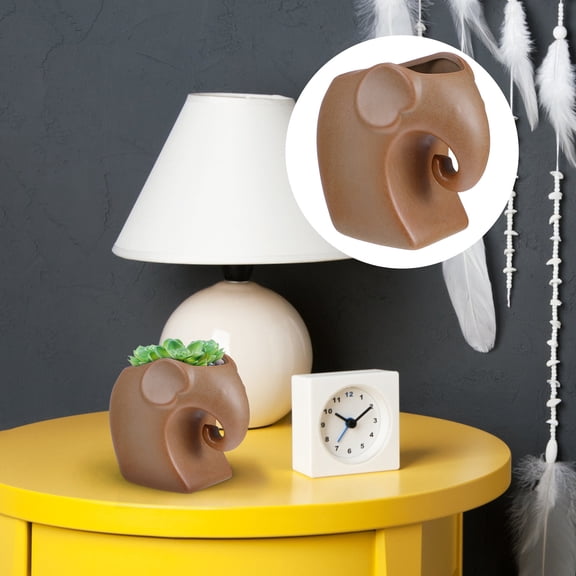 MLINS  for Plants Cartoon Elephant Flower Pot Shape Environmentally Friendly