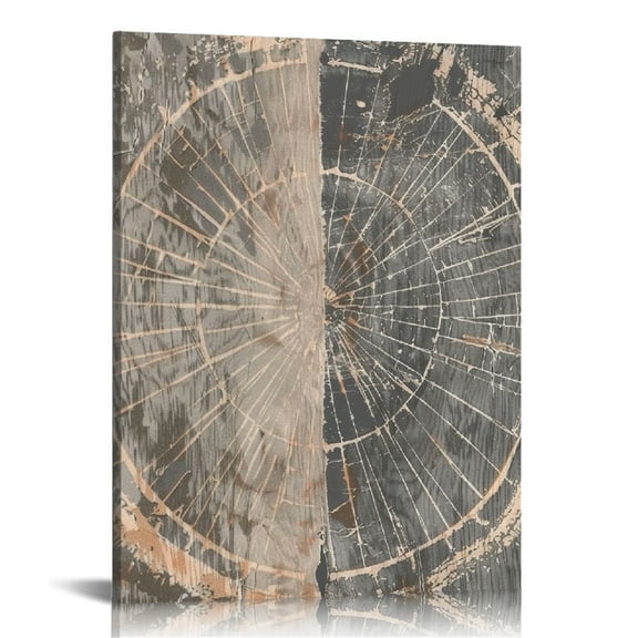 MLJA Beige Tree Ring Prints Nordic Prints Tree Stump Prints Tree Ring Art Abstract Art Print Modern Neutral Abstract Wall Art for Bedroom Living Room Home Office Decor