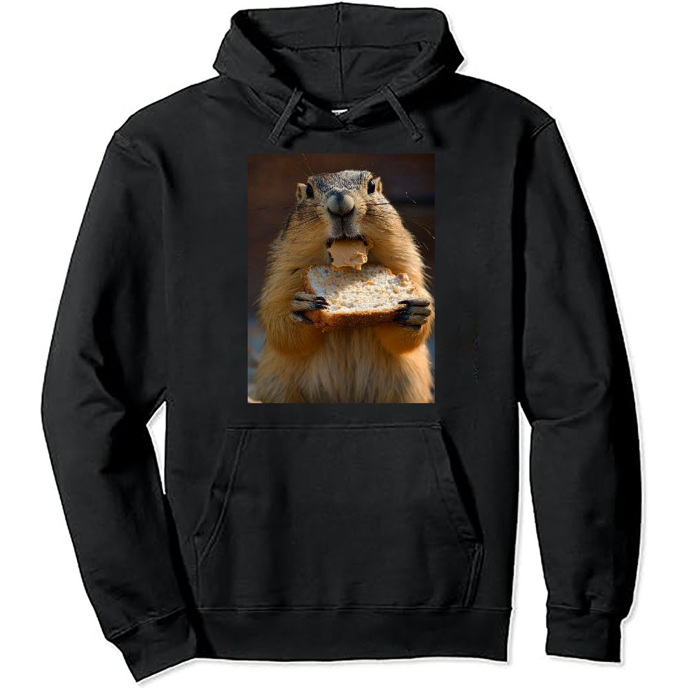 MLJA Groundhog Comfy Blanket Hoodie Fleece Pullover 90 Cotton/10