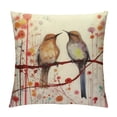 thumbnail image 1 of YANMS  Modern Decoration Throw Pillow Covers Retro Bird Flowers Throw Pillowcover Vintage Sofa Cushion Cover for Couch Double Print, 1 of 5