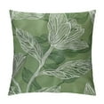 thumbnail image 1 of MLJA Sage Throw Pillow Covers Rustic Tulip Floral Pattern Cushion Decorative Satin Pillowcases for Bedroom Living Room Sofa Home,, 1 of 5