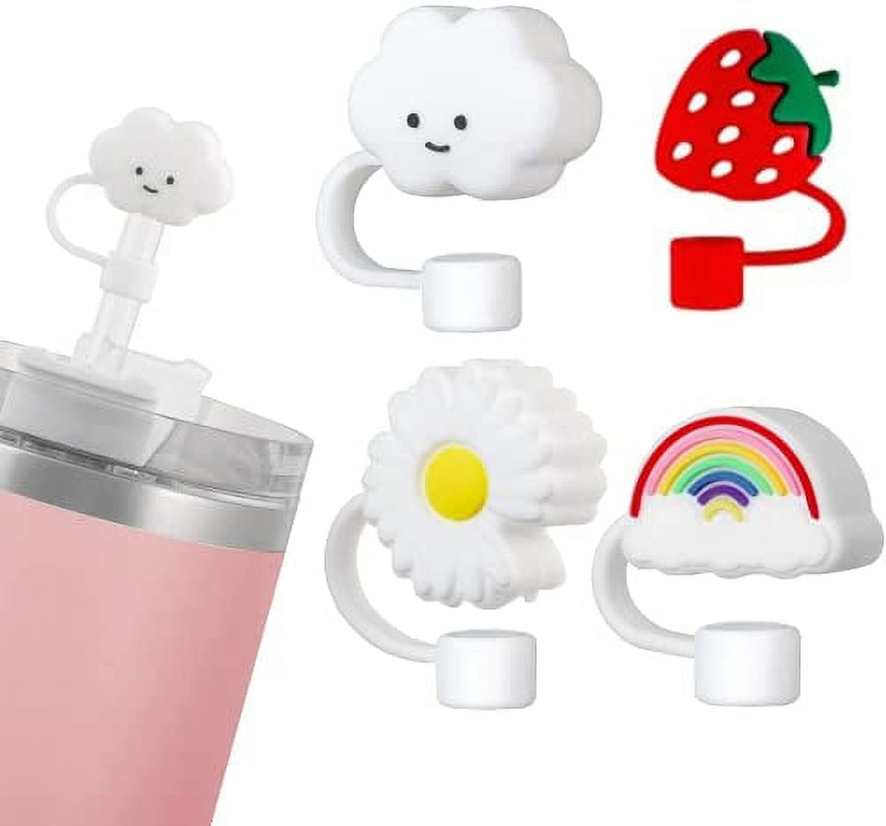 MLKSI 6 Pack Straws cover for Stanley 40 oz Adventure Tumbler, Straw Cover for Stanley Cup