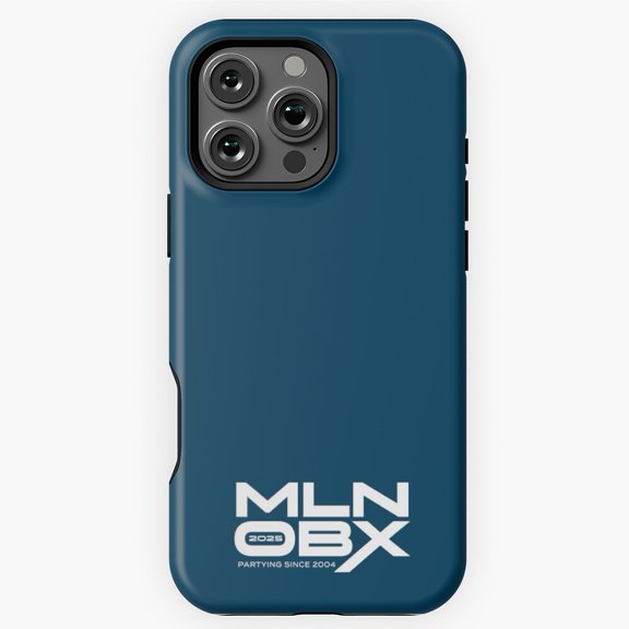 MLNOBX 2025 Long X Sticker WHITE Phone Case for iPhone 16 15 14 13 12 11 Pro Max