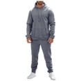 thumbnail image 1 of MLQIDK 2 Piece Set Mens Sweatsuits Fleece Hoodie and Sweatpants Workout Gym Jogging Sweat Suits Lounge Outfit Casual Athletic Sweatsuits Big and Tall Winter Suit Sets Army Green L, 1 of 9