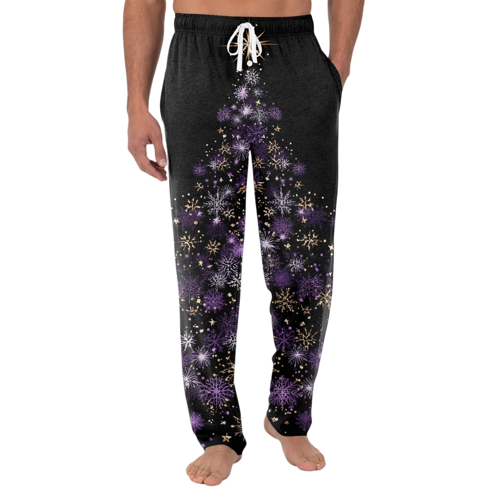 MLQIDK Funny Pajama Pants Christmas Pj Pants Comfy Pj Bottoms Santa ...