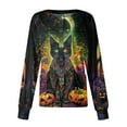 thumbnail image 1 of MLQIDK Halloween Scrub Jacket for Woman Long Sleeve Pumpkin Ghost Bat Printed Scrub Tops Button up Lightweight Plus Size Scrubs Sets Nurses Working Uniforms Green 4XL, 1 of 1