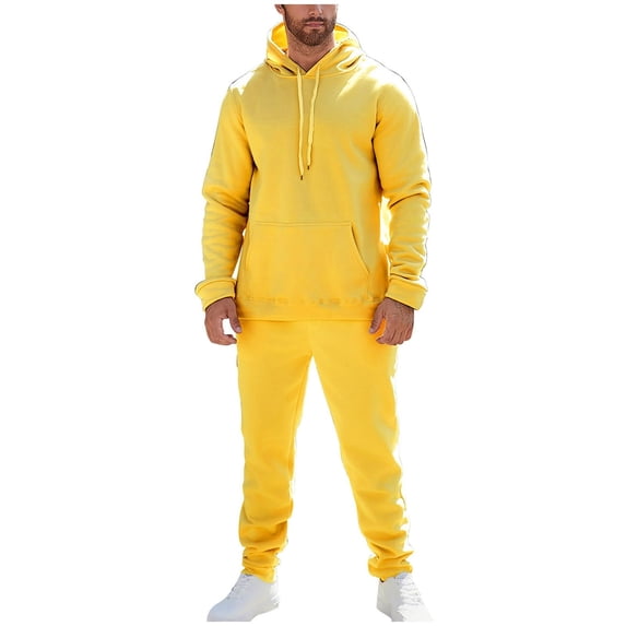 MLQIDK Mens Big and Tall Workout Gym 2 Piece Set Athletic Track Suits Fleece Hoodie and Sweatpants Casual Tracksuits Winter Jogging Sweat Suits Lounge Outfit Black 3XL