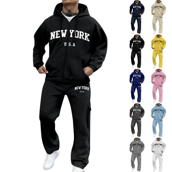 MLQIDK Mens Sweatsuits Fleece Zip up Hoodie and Sweatpants Workout Gym Jogging Sweat Suits Lounge Outfit 2 Piece Set Sport Athletic Sweatsuits Big and Tall Winter Suit Sets Light Gray 3XL