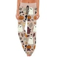 thumbnail image 1 of MLQIDK Plus Size Halloween Pajamas Women Halloween Pumpkin Bat Ghost Print Pajama Pants Elastic Waist Loose fit Fall Pajamas Funny Drawstring Pumpkin Pajamas Comfy PJ Bottoms, 1 of 4