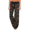 thumbnail image 1 of MLQIDK Plus Size Halloween Pajamas Women Pumpkin Bat Ghost Print Fall Pajamas Elastic Waist Halloween Loose fit Pajama Funny Drawstring Halloween PJ Pants Fall Pjs, 1 of 4