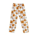 thumbnail image 1 of MLQIDK Womens Plus Size Fall Pajamas Halloween Loose fit Pumpkin Bat Ghost Print Pajama Pants Elastic Waist Drawstring Pumpkin Pajamas Funny Fall Pjs, 1 of 6