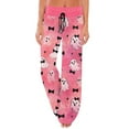 thumbnail image 1 of MLQIDK Womens Pumpkin Bat Ghost Print Pajama Pants Halloween Funny Halloween Pjs Elastic Waist Plus Size Halloween Pajamas Loose fit Drawstring Pumpkin Pajamas Fall Pjs, 1 of 4