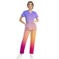 thumbnail image 1 of MLQIDK Womens Scrub Sets Plus Size Scrub Joggers Stretchy V Neck Scrub Pants and Tops Medical Uniforms Nurse Uniforms Scrubs for Tall Women Yellow S, 1 of 6
