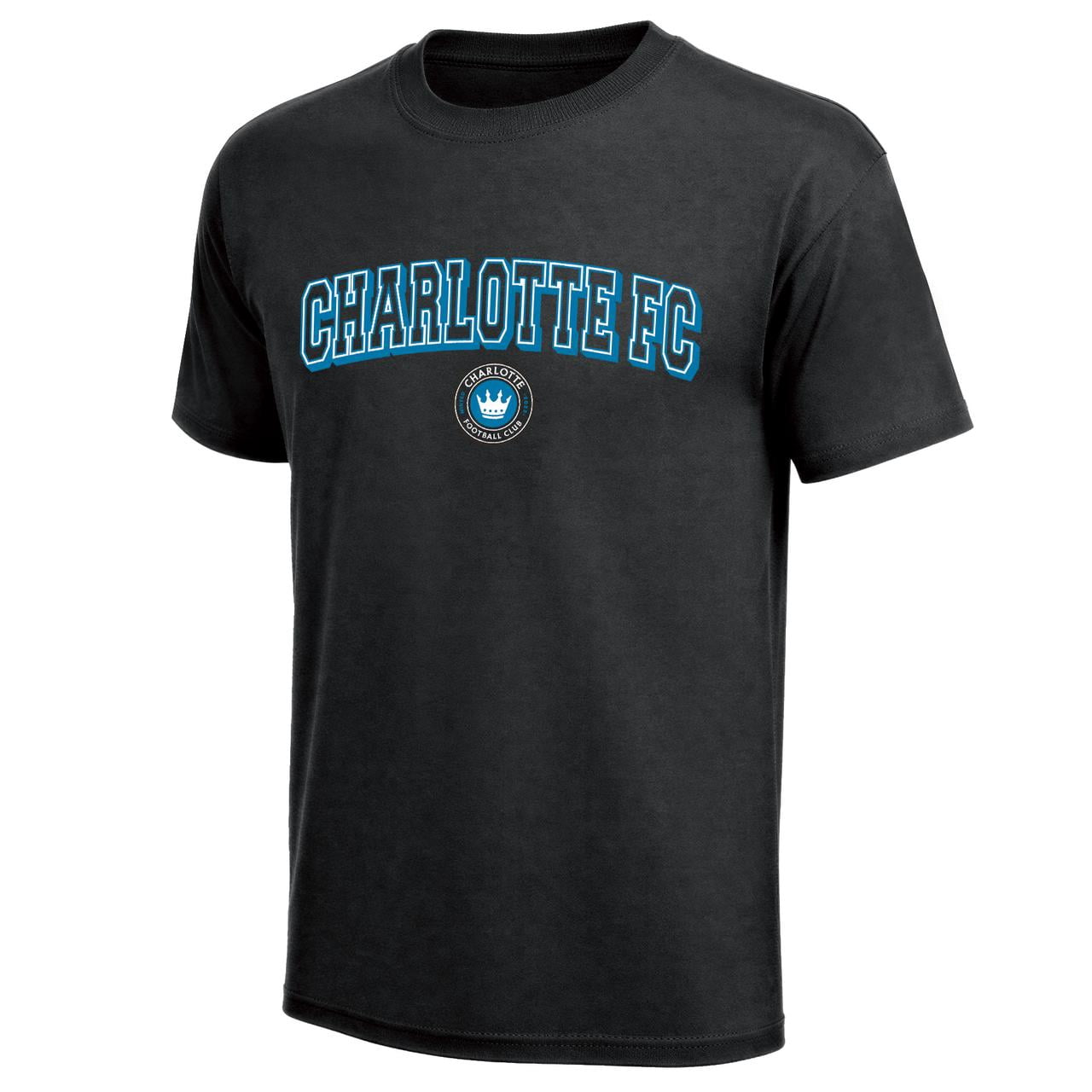 MLS Charlotte FC Boy's Team Color Primary Logo Short Sleeve T-Shirt