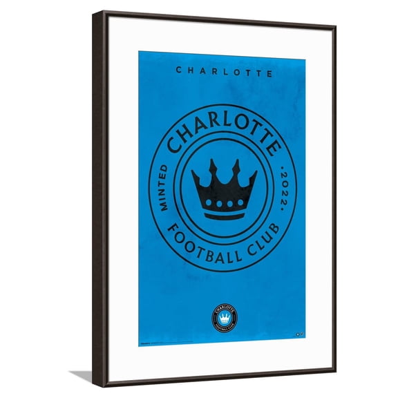 MLS Charlotte FC - Logo 25 Canvas Wall Poster, 14.725" x 22.375"