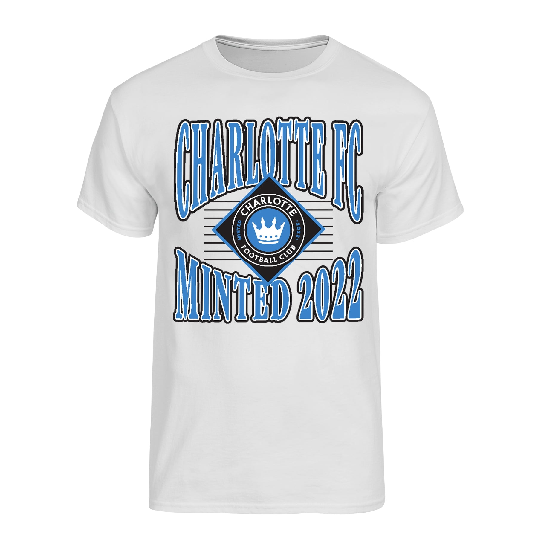 MLS Charlotte FC Men's Ash Oversized Graphic Short Sleeve T-Shirt