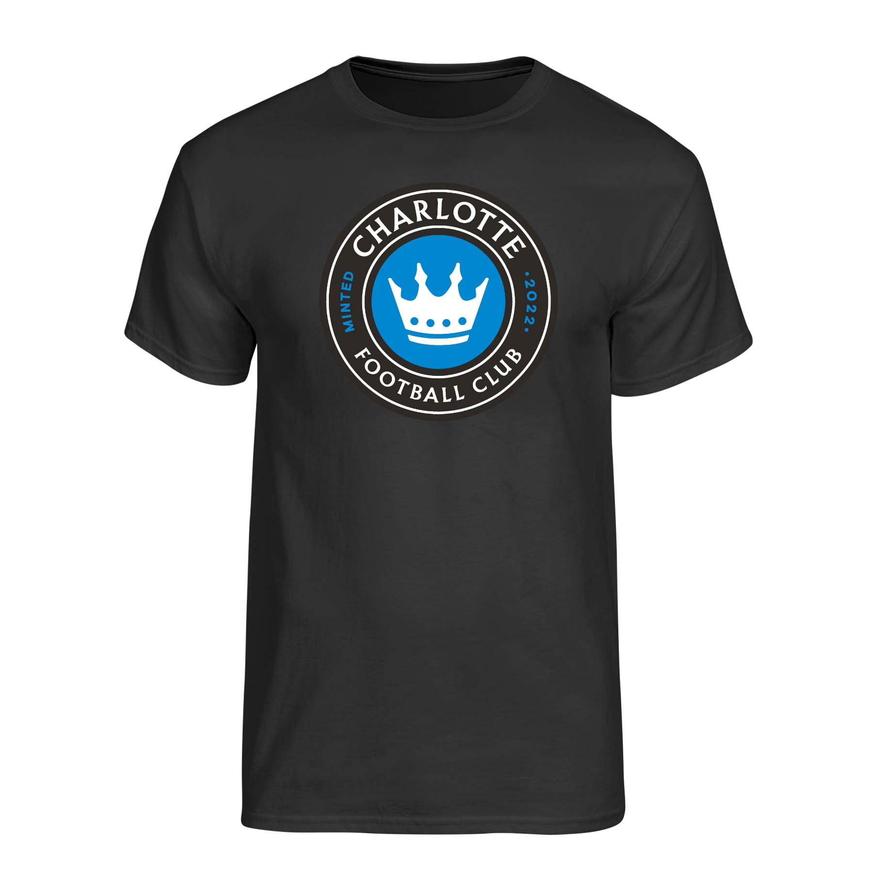 MLS Charlotte FC Men's Black Primary Logo Short Sleeve T-Shirt
