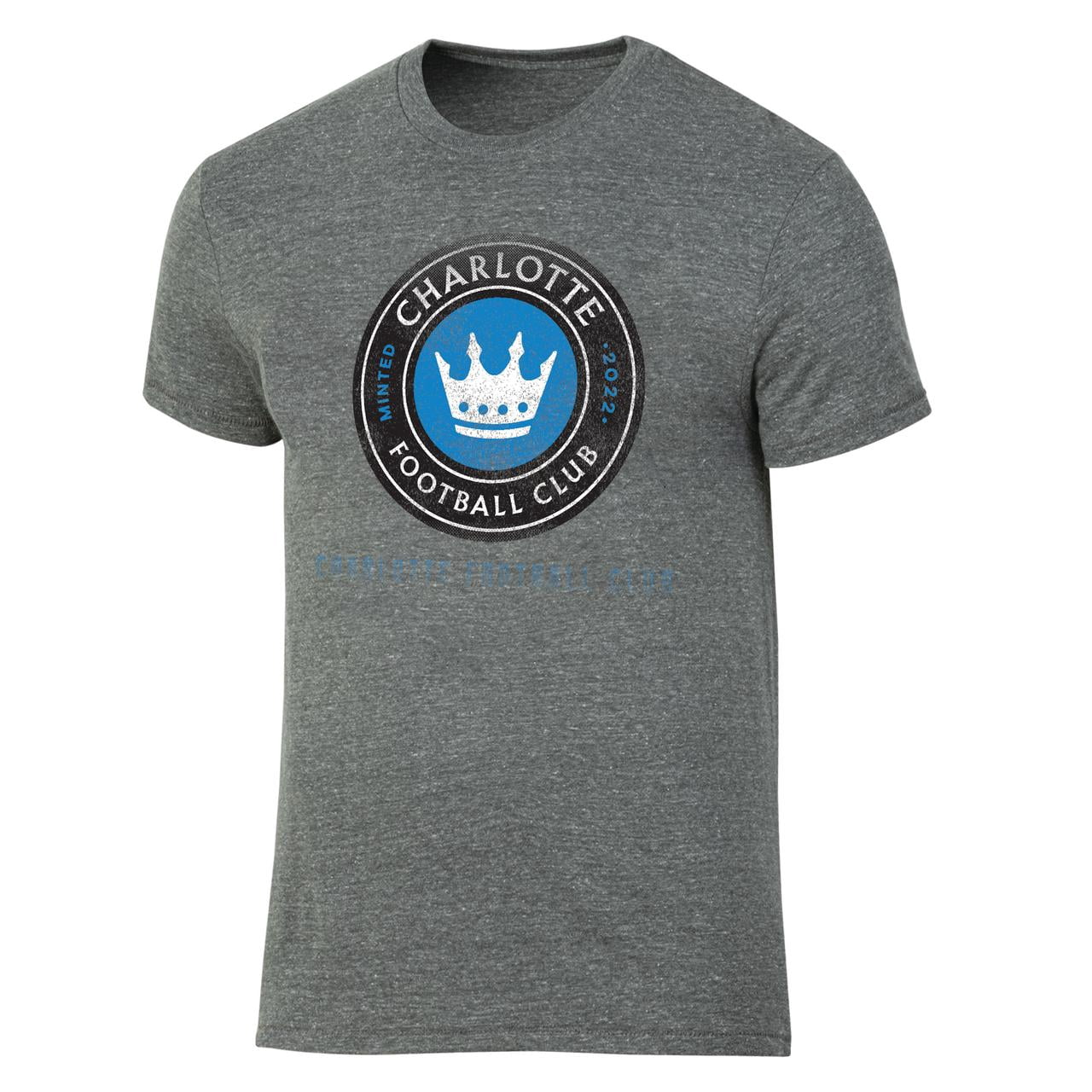 MLS Charlotte FC Men's Gray Tri-Blend Short Sleeve T-Shirt