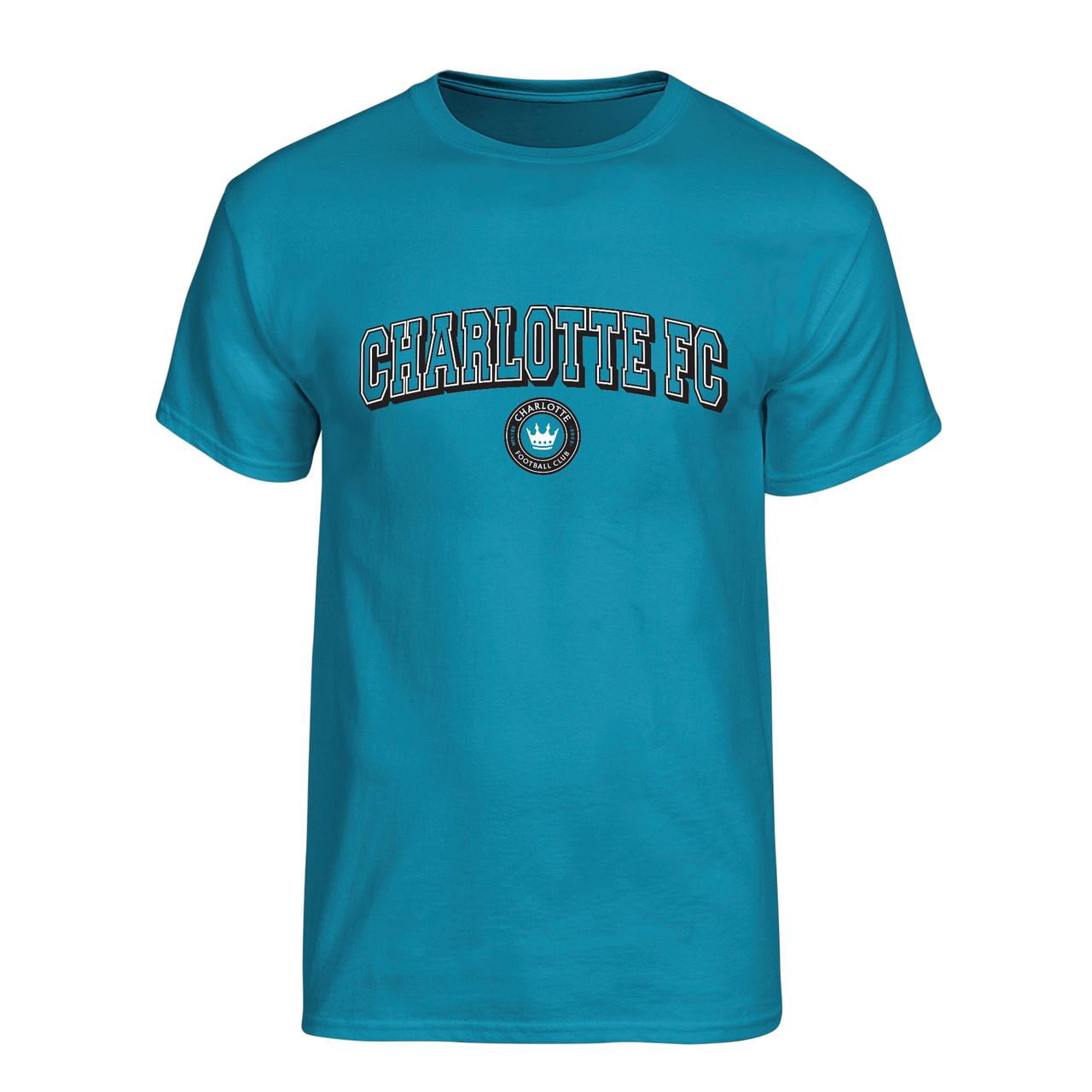 MLS Charlotte FC Men's Team Color Arch-Over Logo Short Sleeve T-Shirt