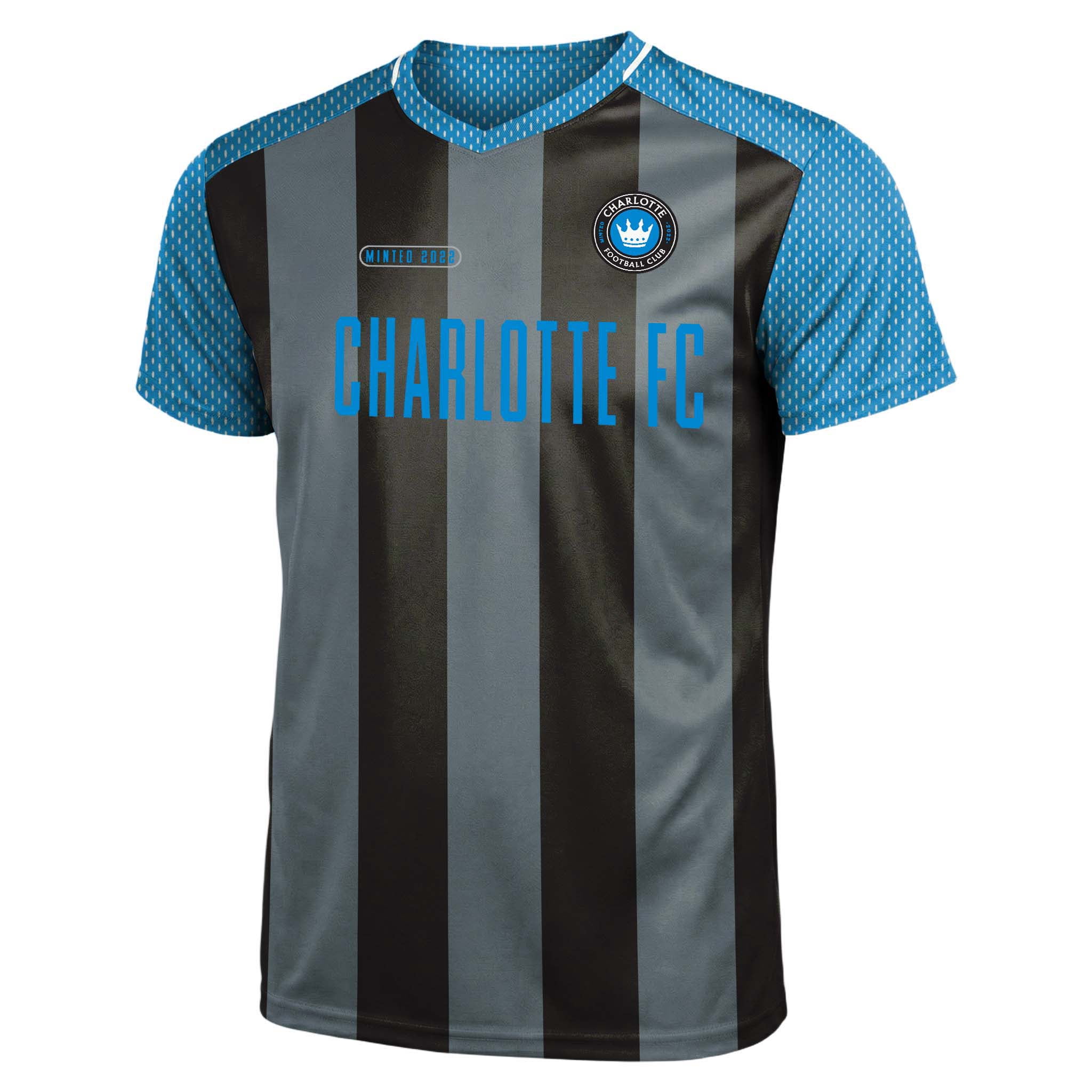 MLS Charlotte FC Men's Team Color Sublimated Stripe Jersey