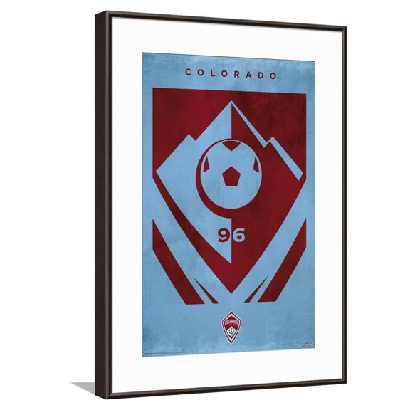 MLS Colorado Rapids - Logo 25 Canvas Wall Poster, 14.725" x 22.375"
