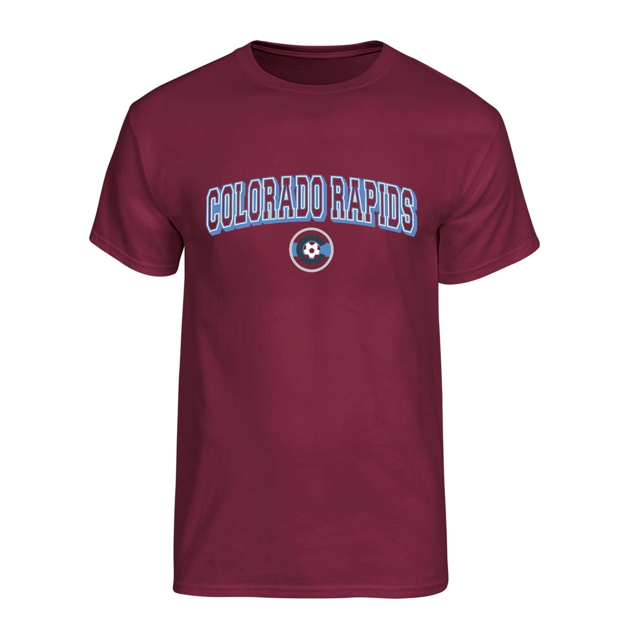 MLS Colorado Rapids Men's Team Color Arch-Over Logo Short Sleeve T-Shirt