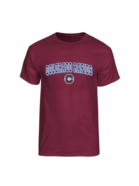 MLS Colorado Rapids Men's Team Color Arch-Over Logo Short Sleeve T-Shirt