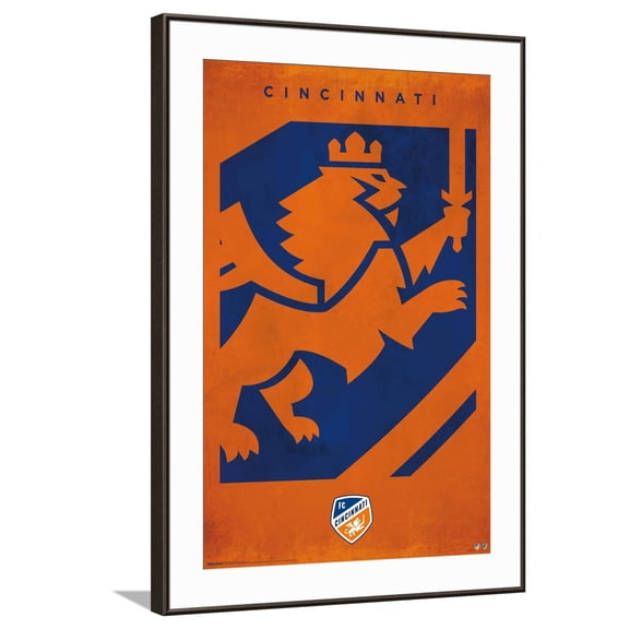 MLS FC Cincinnati - Logo 25 Canvas Wall Poster, 22.375" x 34"
