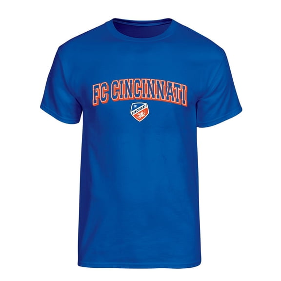 MLS FC Cincinnati Men's Team Color Arch-Over Logo Short Sleeve T-Shirt