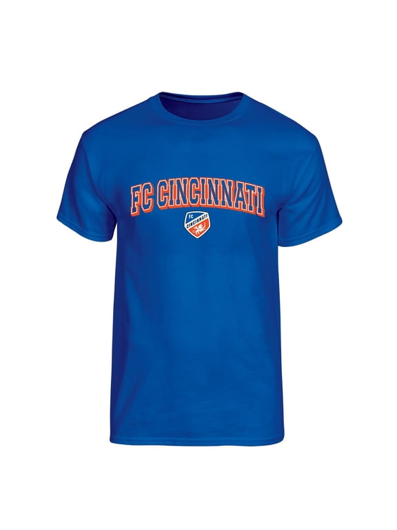 MLS FC Cincinnati Men's Team Color Arch-Over Logo Short Sleeve T-Shirt