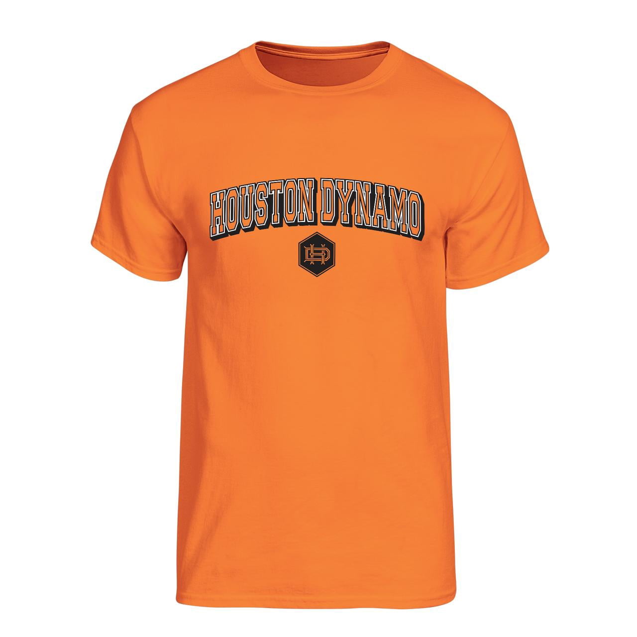 MLS Houston Dynamo FC Men's Team Color Arch-Over Logo Short Sleeve T-Shirt