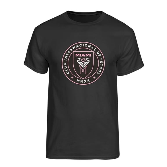MLS Inter Miami CF Men's Black Primary Logo Short Sleeve T-Shirt
