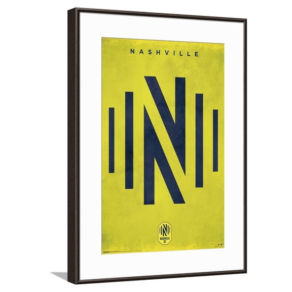 MLS Nashville SC - Logo 25 Canvas Wall Poster, 14.725" x 22.375"